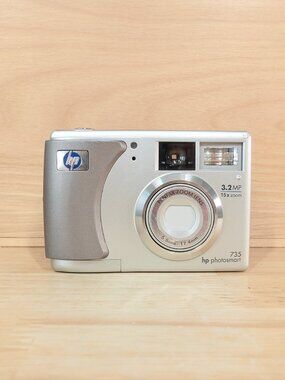 HP Photosmart 735 Digital Camera 3.2MP Silver Tested